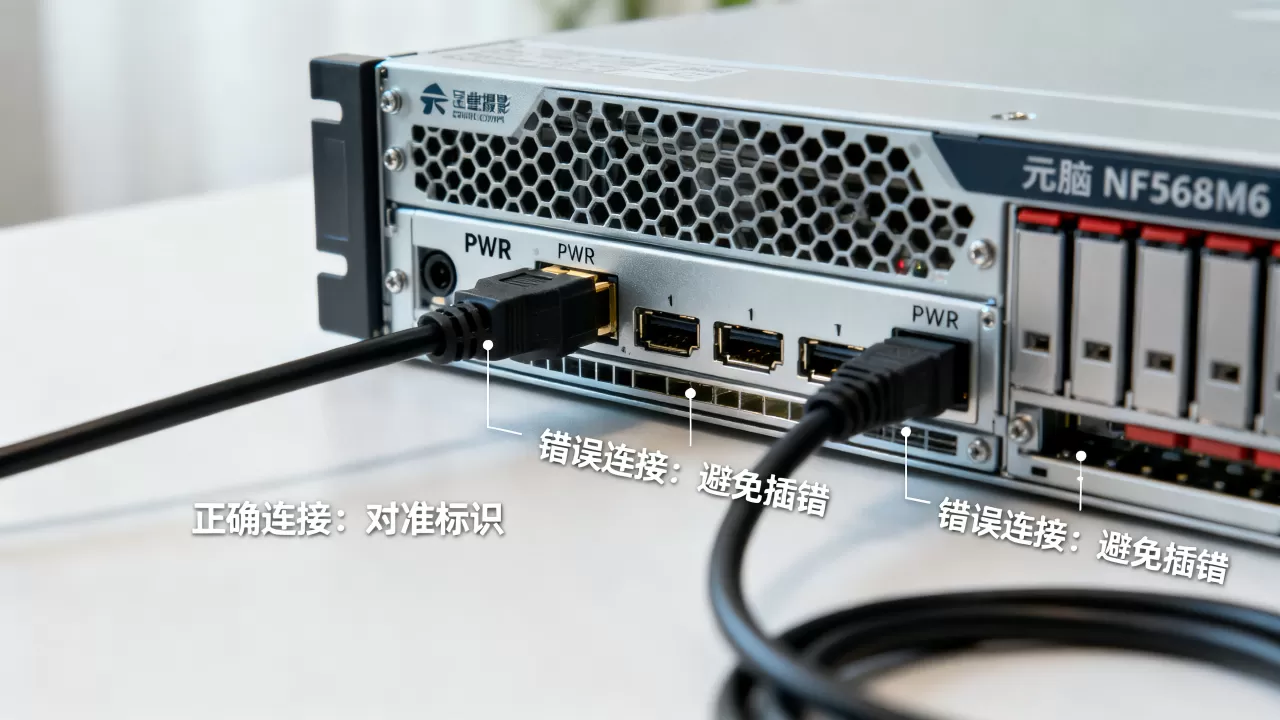 元脑服务器nf5468m6电源线接错了怎么办?,怎么接才对 元脑服务器nf5468m6电源线接错了怎么办?,怎么接才对