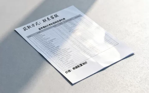 服务器报价单和现网资源列表如何获取，价格多少