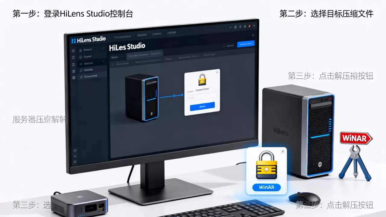 HiLens Studio如何解压服务器压缩文件?,有哪些方法 HiLens Studio如何解压服务器压缩文件?,有哪些方法