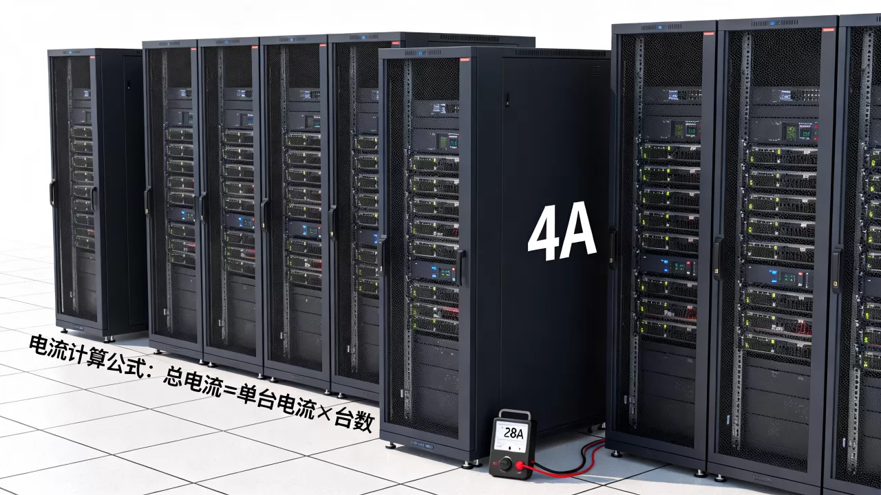 一台服务器4A,7台到底多少A?,服务器电流怎么算? 一台服务器4A,7台到底多少A?,服务器电流怎么算?