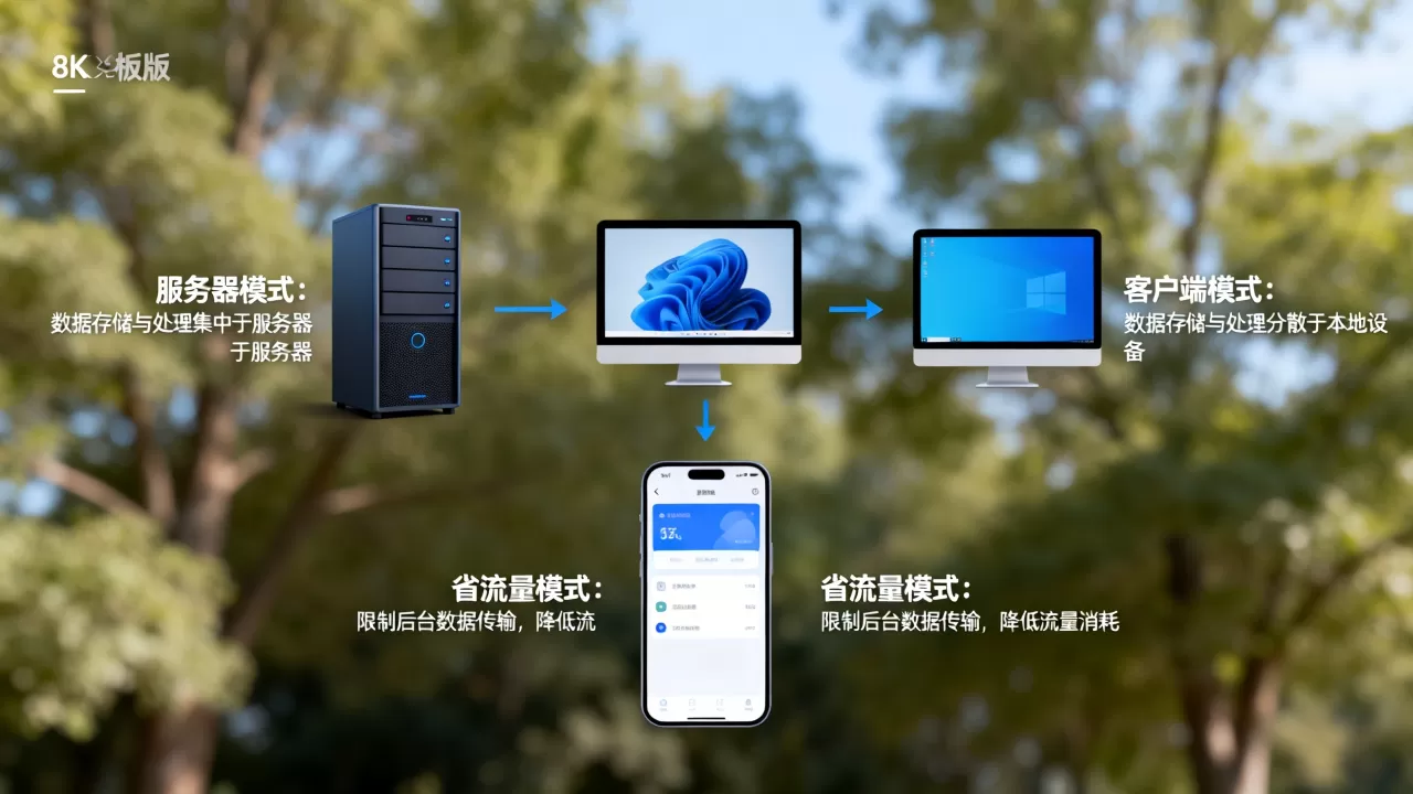 服务器模式和客户端模式有什么区别?,省流量模式是什么? 服务器模式和客户端模式有什么区别?,省流量模式是什么?