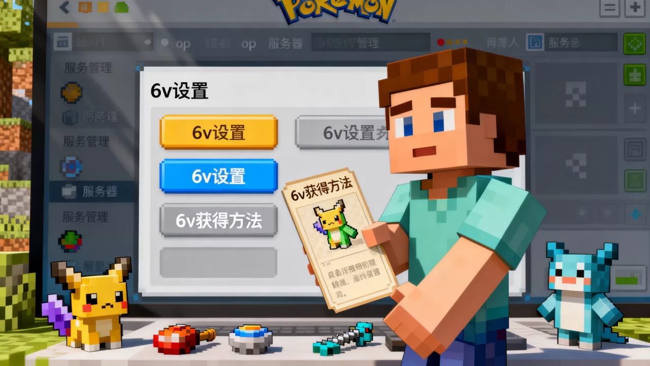 我的世界神奇宝贝服务器op如何改6v?,6v怎么获得 我的世界神奇宝贝服务器op如何改6v?,6v怎么获得