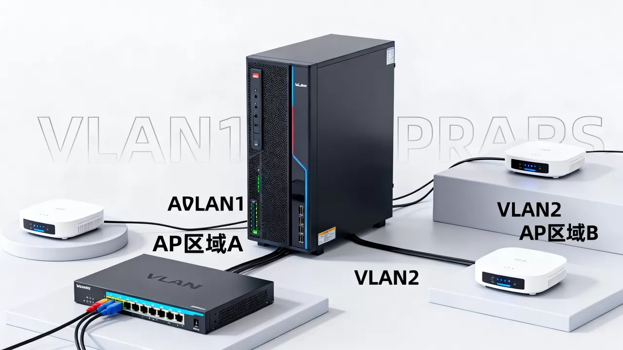 服务器客户端不同VLAN如何设置不同区域AP?,如何配置? 服务器客户端不同VLAN如何设置不同区域AP?,如何配置?