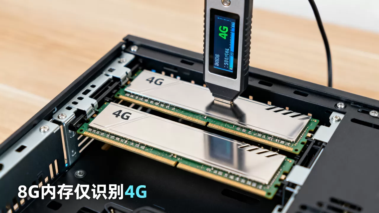 服务器明明装的是8G内存为何只有4G?,怎么回事? 服务器明明装的是8G内存为何只有4G?,怎么回事?
