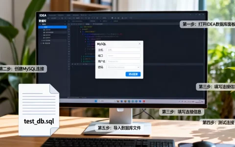 IDEA怎么导入MySQL数据库？，步骤是什么？