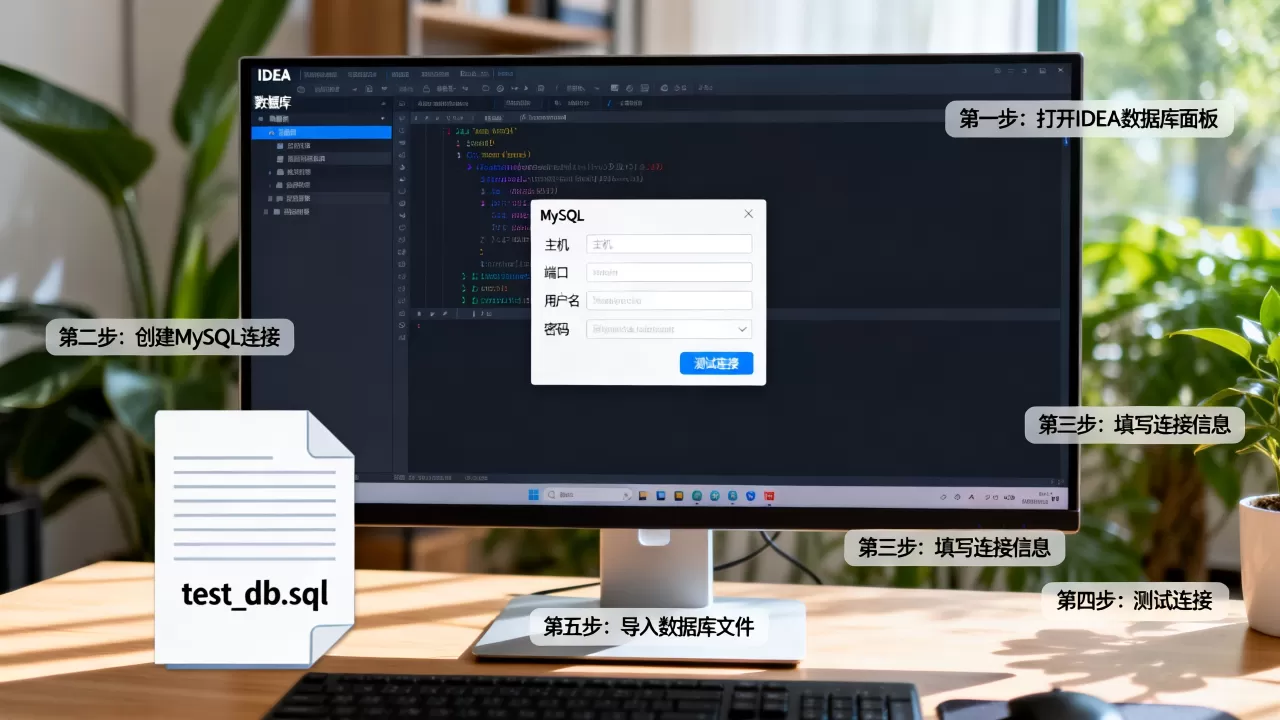 IDEA怎么导入MySQL数据库?,步骤是什么? IDEA怎么导入MySQL数据库?,步骤是什么?