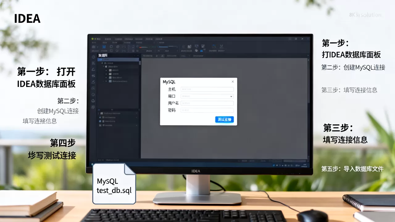 IDEA怎么导入MySQL数据库?,步骤是什么? IDEA怎么导入MySQL数据库?,步骤是什么?