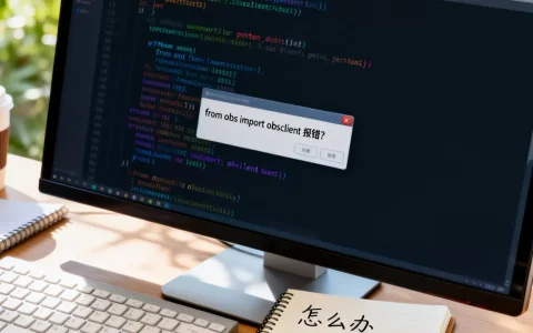 fromobsimportobsclient报错？，怎么办
