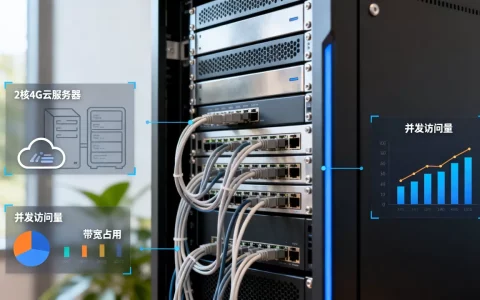云服务器2核4g实际能带多少人访问网站，够用吗？