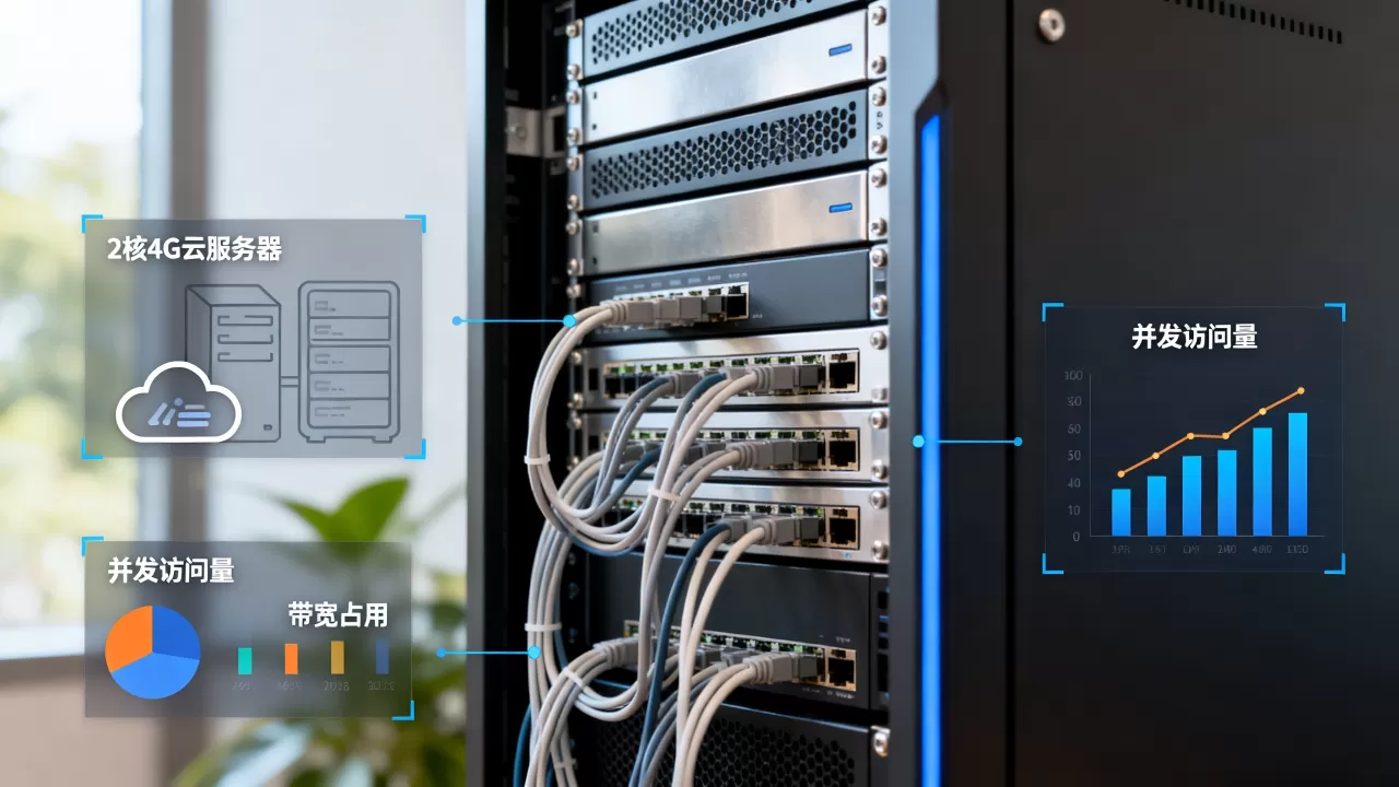 云服务器2核4g实际能带多少人访问网站,够用吗? 云服务器2核4g实际能带多少人访问网站,够用吗?