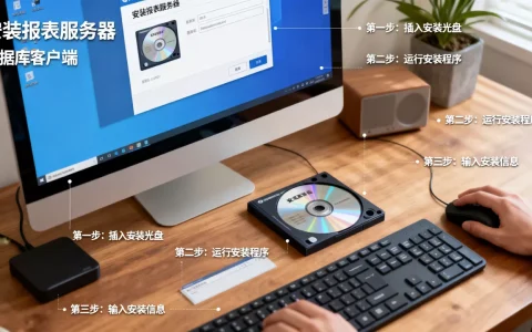 如何安装报表服务器和数据库客户端，操作步骤有哪些？
