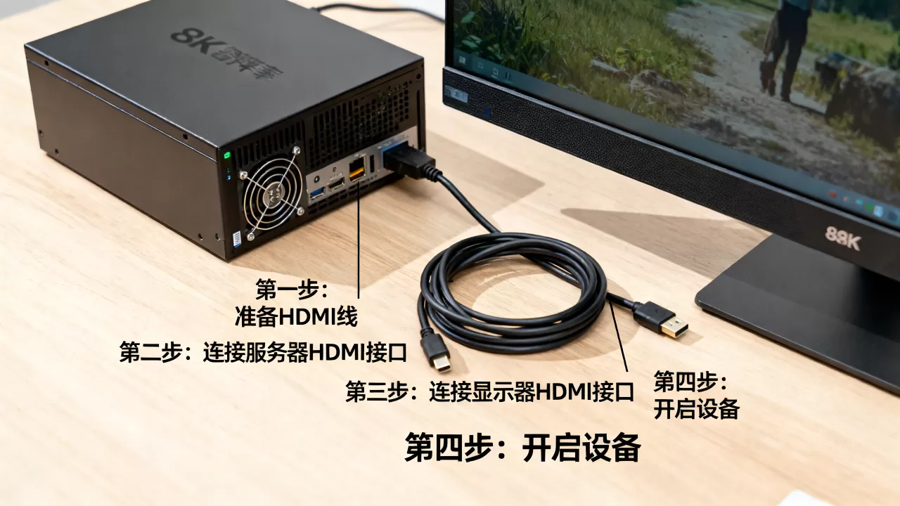 服务器接显示器怎么操作,具体连接步骤是什么? 服务器接显示器怎么操作,具体连接步骤是什么?