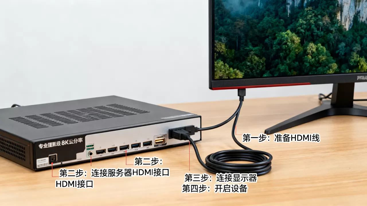 服务器接显示器怎么操作,具体连接步骤是什么? 服务器接显示器怎么操作,具体连接步骤是什么?