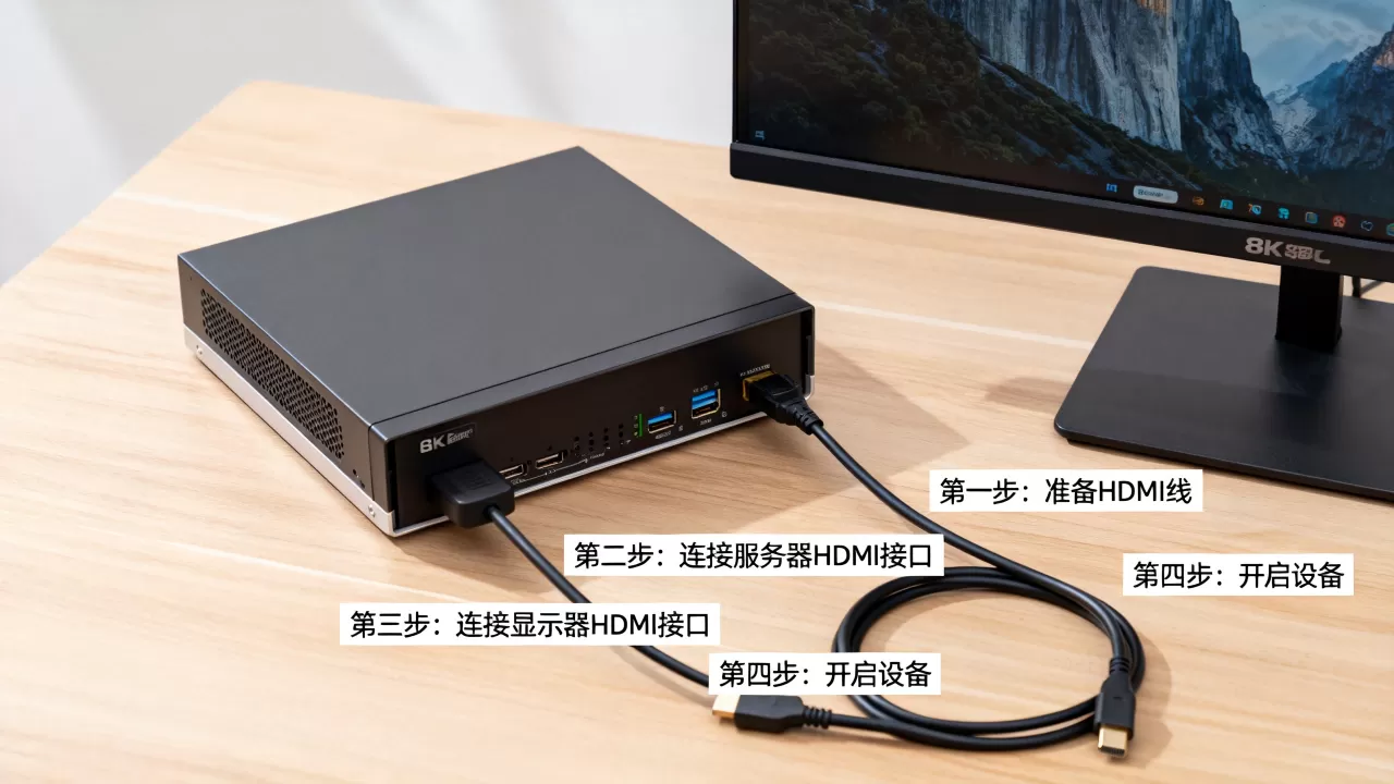 服务器接显示器怎么操作,具体连接步骤是什么? 服务器接显示器怎么操作,具体连接步骤是什么?