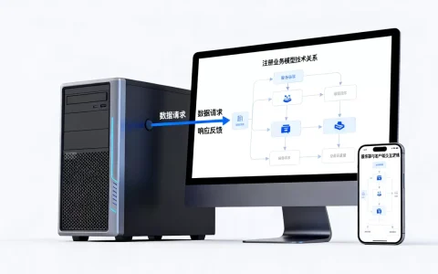 服务器和客户端关系与注册业务模型技术模型关系如何？，如何实现