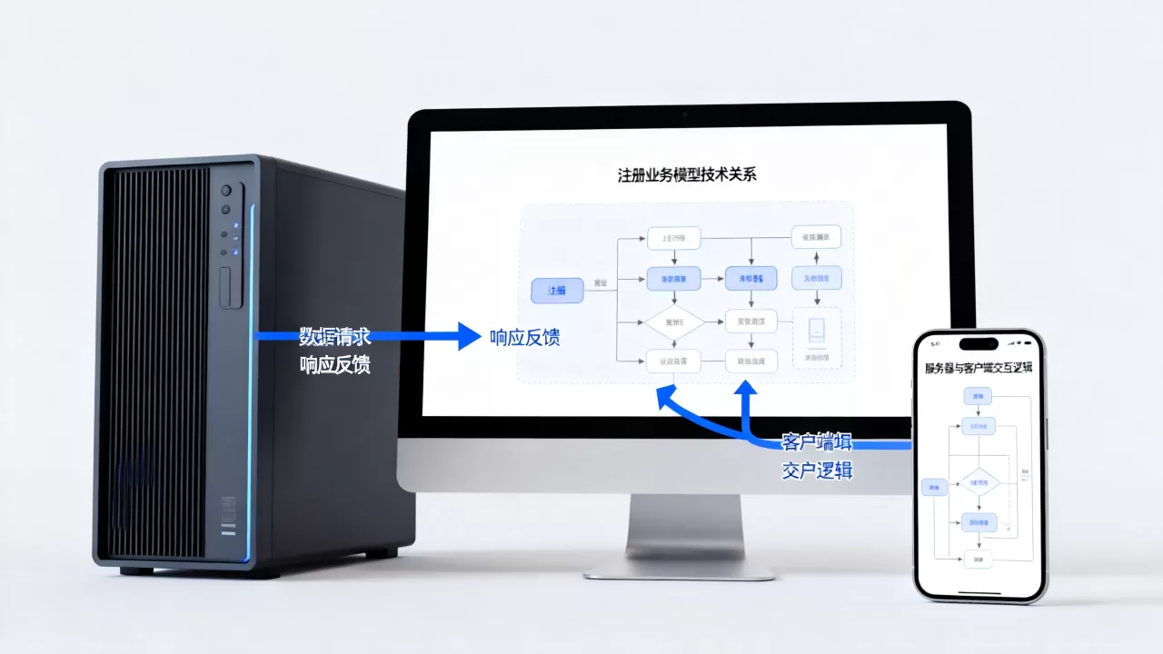 服务器和客户端关系与注册业务模型技术模型关系如何?,如何实现 服务器和客户端关系与注册业务模型技术模型关系如何?,如何实现