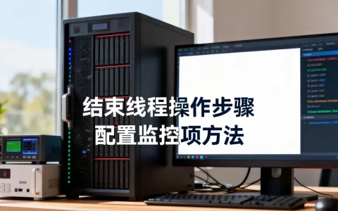 监控线程的结束如何操作，配置线程监控项有哪些方法