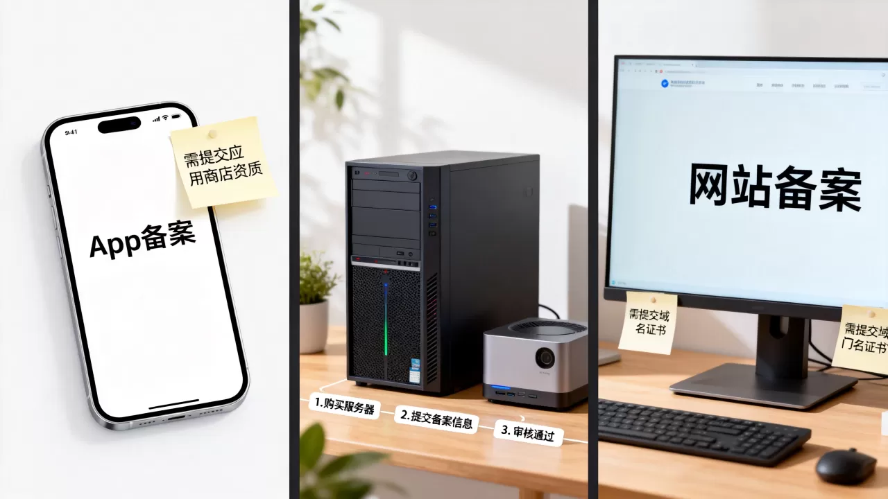 App备案和网站备案有什么区别,服务器备案流程是什么 App备案和网站备案有什么区别,服务器备案流程是什么