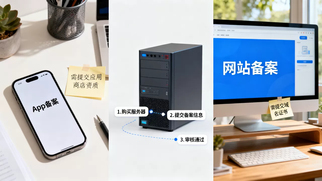 App备案和网站备案有什么区别,服务器备案流程是什么 App备案和网站备案有什么区别,服务器备案流程是什么