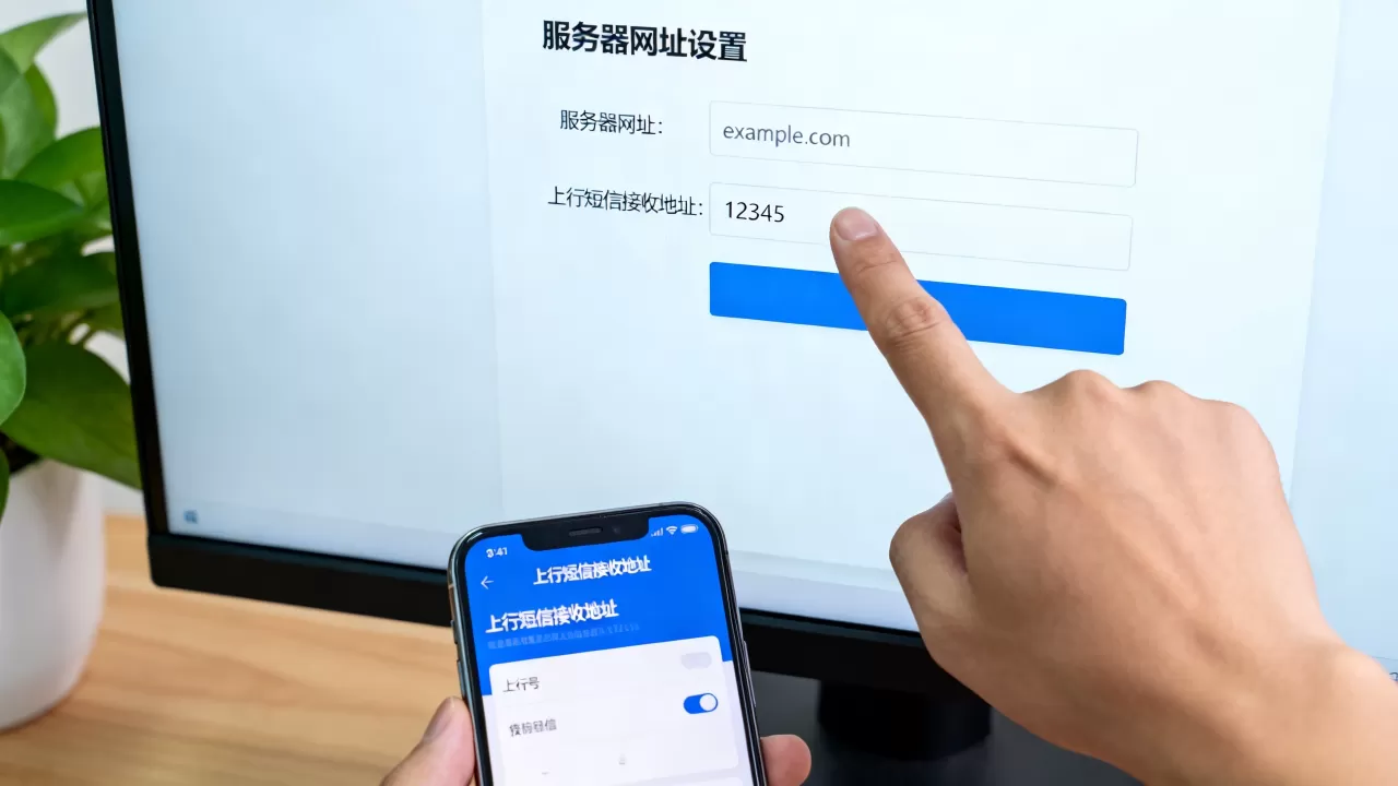 检查服务器网址和上行短信接收地址是什么,怎么设置? 检查服务器网址和上行短信接收地址是什么,怎么设置?