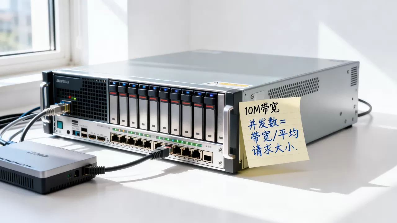 数据库服务器带宽10M能承载多少并发,并发数怎么计算 数据库服务器带宽10M能承载多少并发,并发数怎么计算