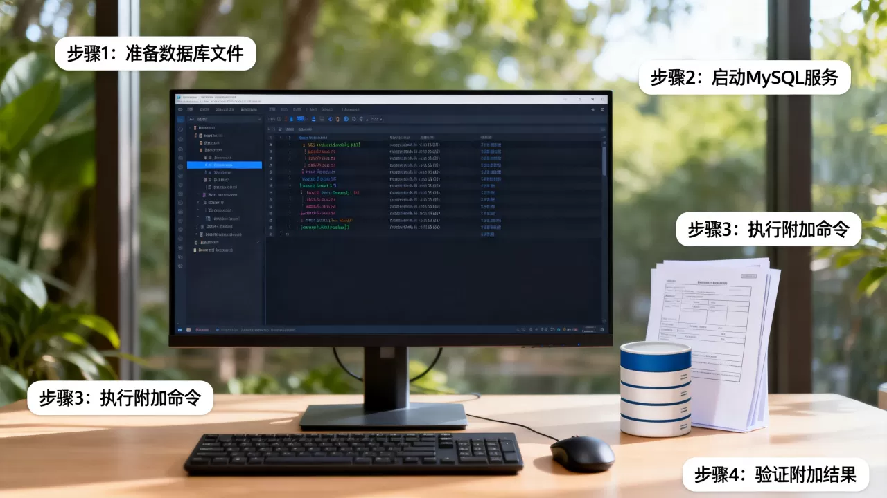 如何正确附加MySQL数据库并利用附加功能?,操作步骤有哪些? 如何正确附加MySQL数据库并利用附加功能?,操作步骤有哪些?