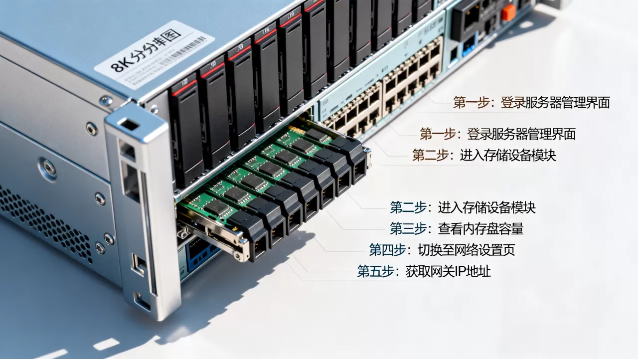 如何查看服务器内存盘和网关信息?,步骤是什么? 如何查看服务器内存盘和网关信息?,步骤是什么?