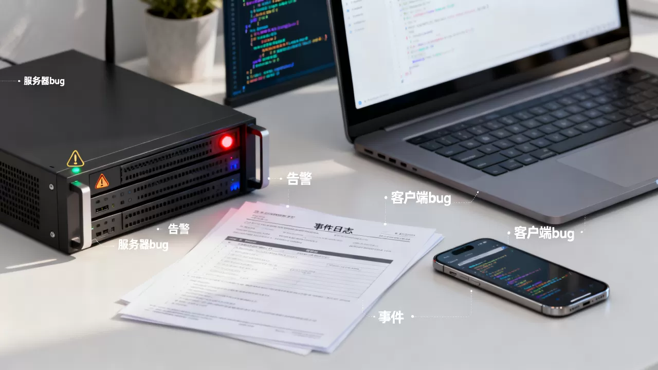 如何区分服务器和客户端bug,告警和事件区别是什么? 如何区分服务器和客户端bug,告警和事件区别是什么?