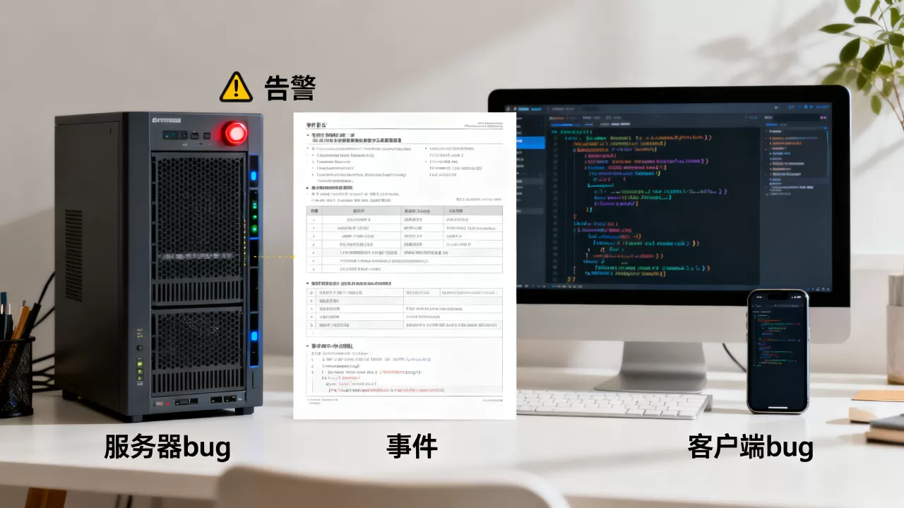 如何区分服务器和客户端bug,告警和事件区别是什么? 如何区分服务器和客户端bug,告警和事件区别是什么?