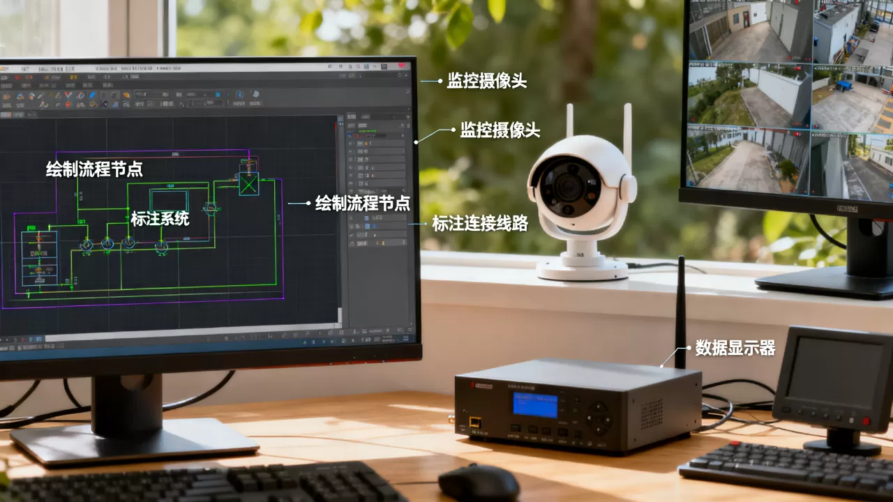 监控系统流程CAD图怎么画?,流程监控怎么做? 监控系统流程CAD图怎么画?,流程监控怎么做?