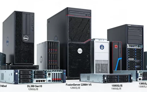 服务器四核2G有哪些品牌和型号，多少钱一个月？