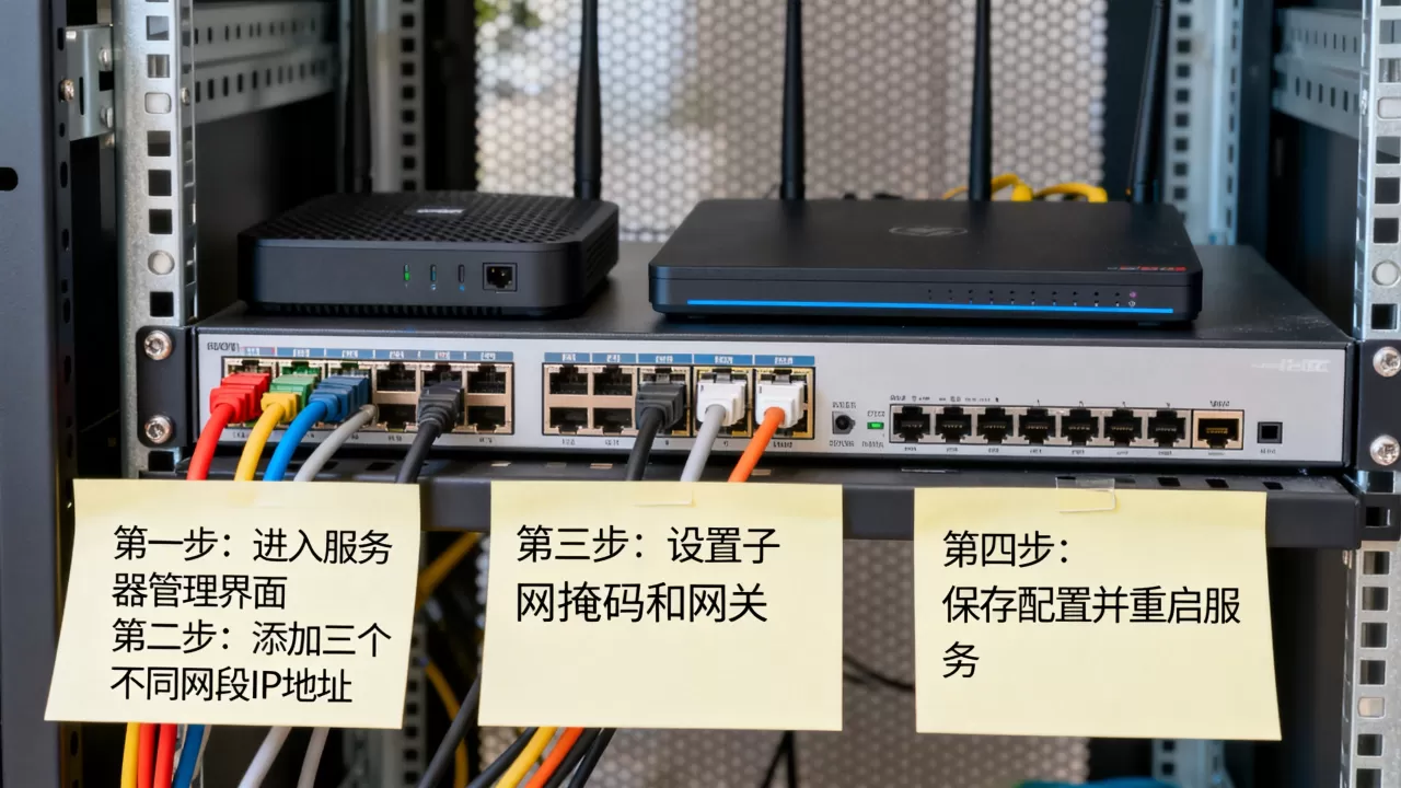 服务器如何配置三个不同网段IP?,配置步骤有哪些? 服务器如何配置三个不同网段IP?,配置步骤有哪些?