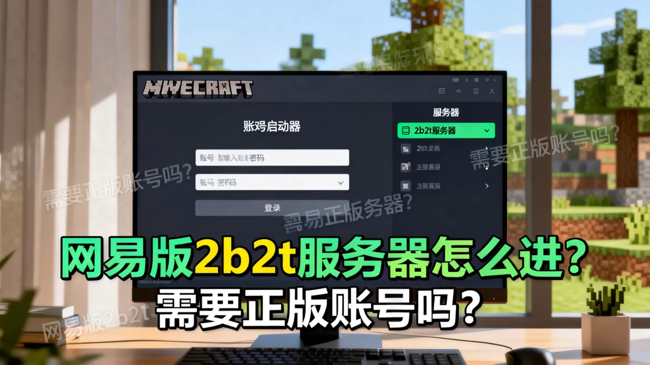 网易版我的世界2b2t服务器到底怎么进?,需要正版账号吗? 网易版我的世界2b2t服务器到底怎么进?,需要正版账号吗?