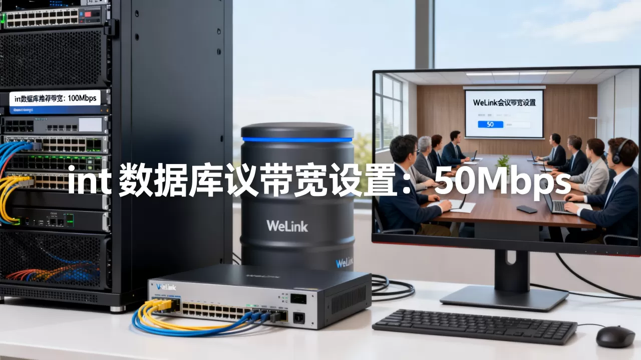 int数据库和WeLink会议带宽多大合适?,怎么设置? int数据库和WeLink会议带宽多大合适?,怎么设置?