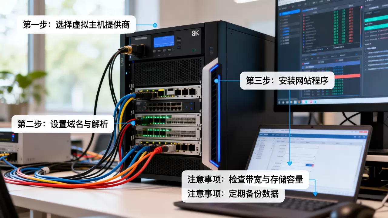 服务器虚拟主机怎么配置,具体步骤和注意事项有哪些? 服务器虚拟主机怎么配置,具体步骤和注意事项有哪些?