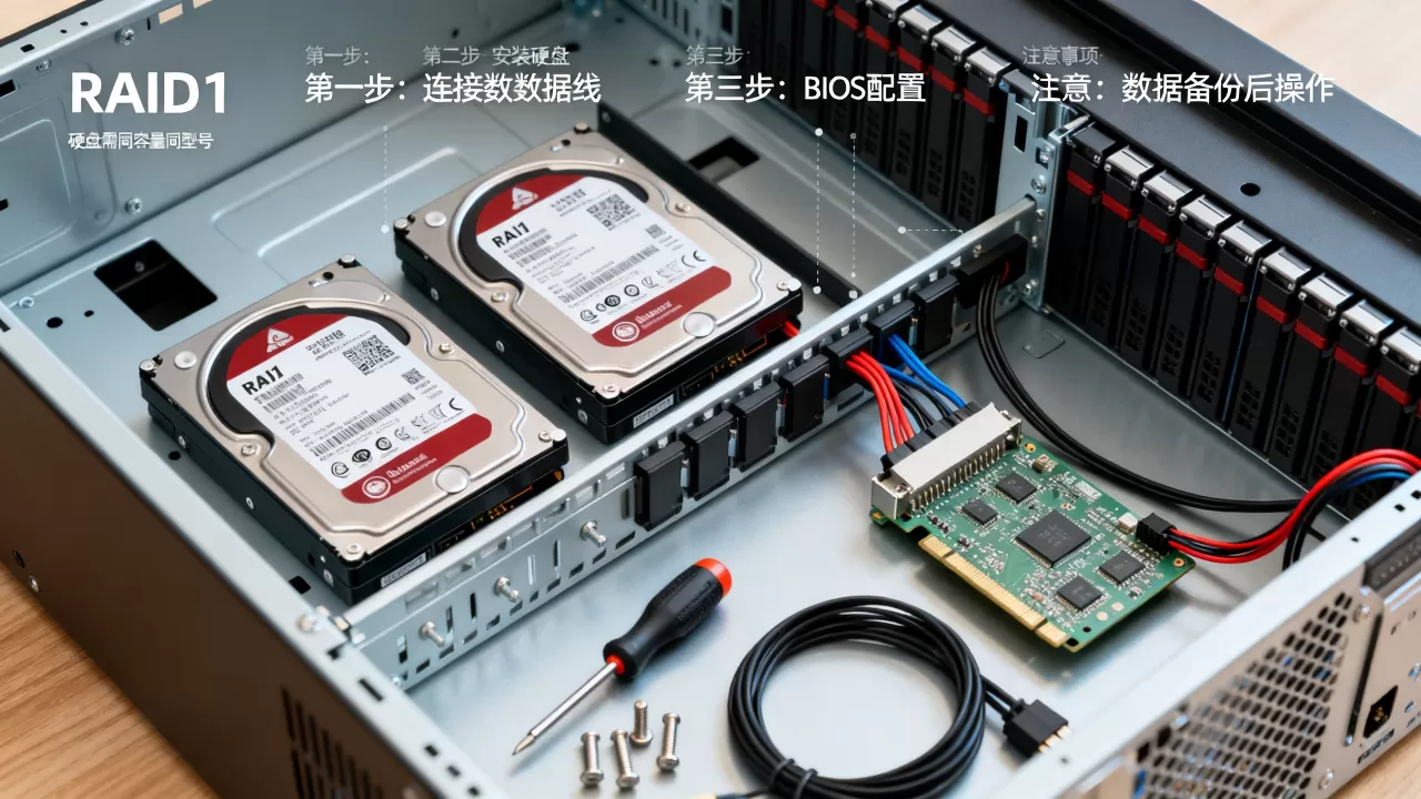 服务器配置RAID1的步骤是什么?,有哪些注意事项? 服务器配置RAID1的步骤是什么?,有哪些注意事项?