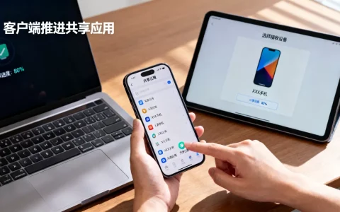 服务器端推送应用，但客户端如何推送共享应用，怎么操作
