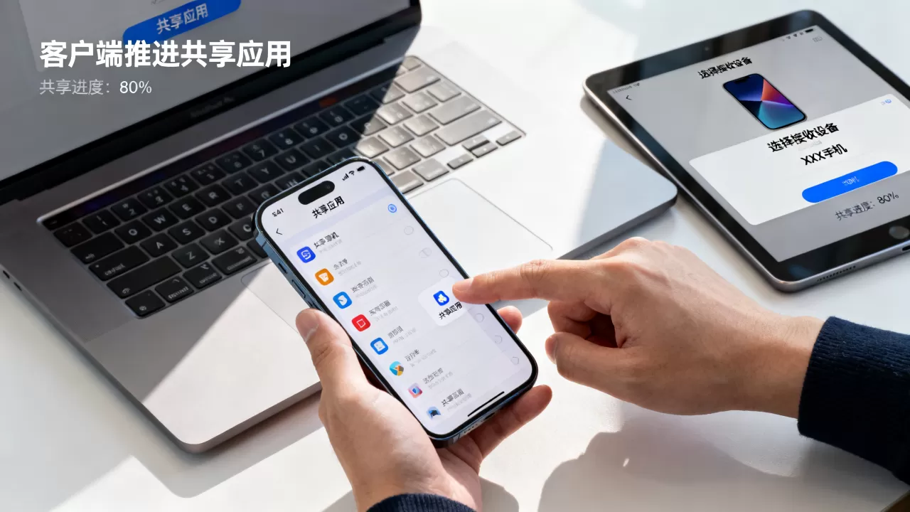 服务器端推送应用,但客户端如何推送共享应用,怎么操作 服务器端推送应用,但客户端如何推送共享应用,怎么操作