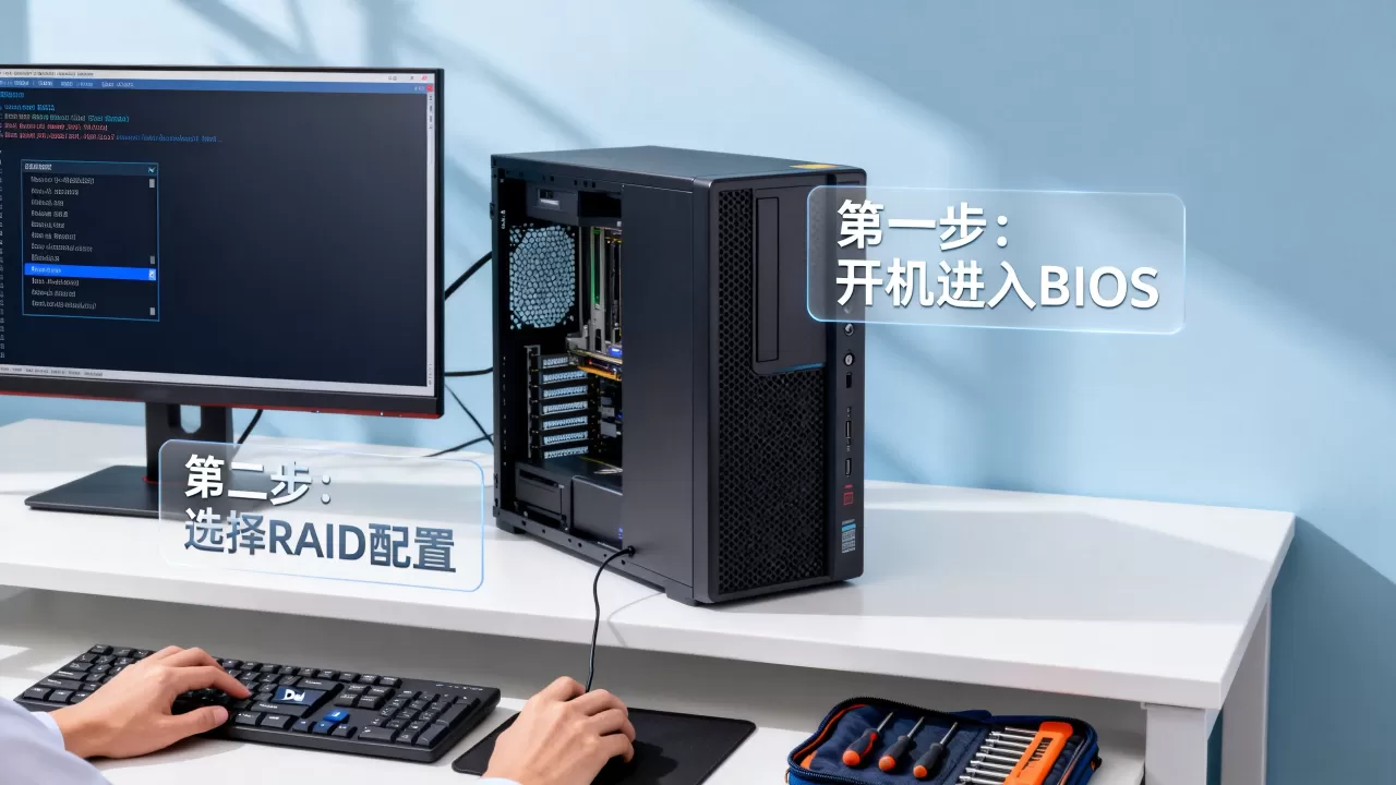 服务器如何进入raid配置,步骤是什么? 服务器如何进入raid配置,步骤是什么?