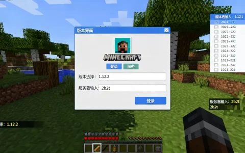 我的世界中国版怎么进2b2t服务器？，需要什么版本