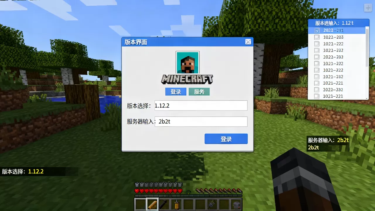 我的世界中国版怎么进2b2t服务器?,需要什么版本 我的世界中国版怎么进2b2t服务器?,需要什么版本