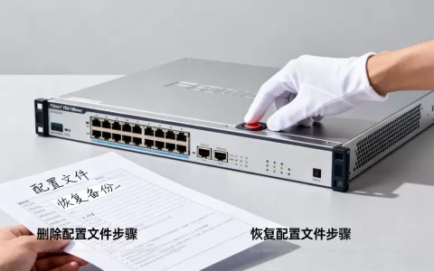 服务器防火墙怎么删除配置文件，怎么恢复？