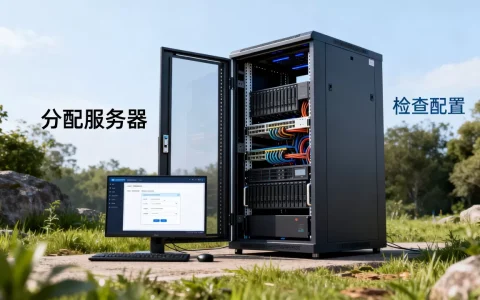 如何向计算机分配计算用服务器并检查配置概要，需要注意什么？