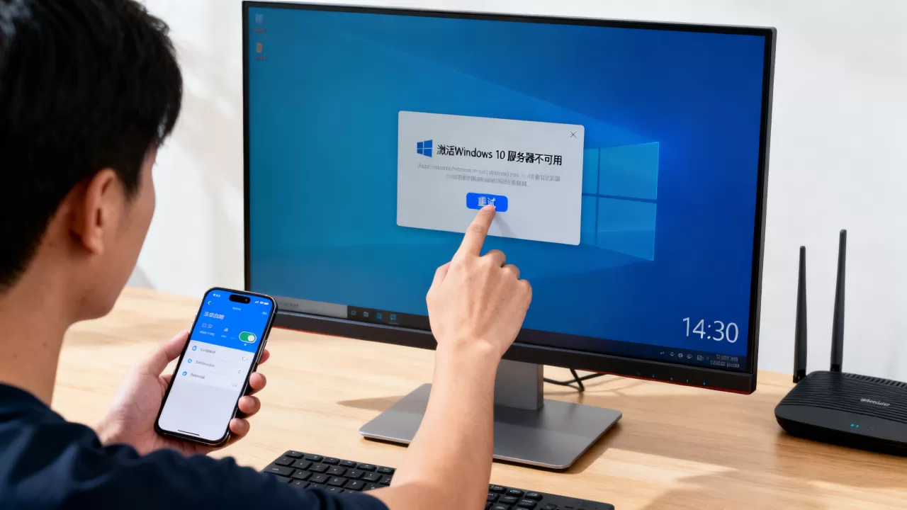 激活win10显示服务器不可用怎么办,无法激活怎么解决? 激活win10显示服务器不可用怎么办,无法激活怎么解决?