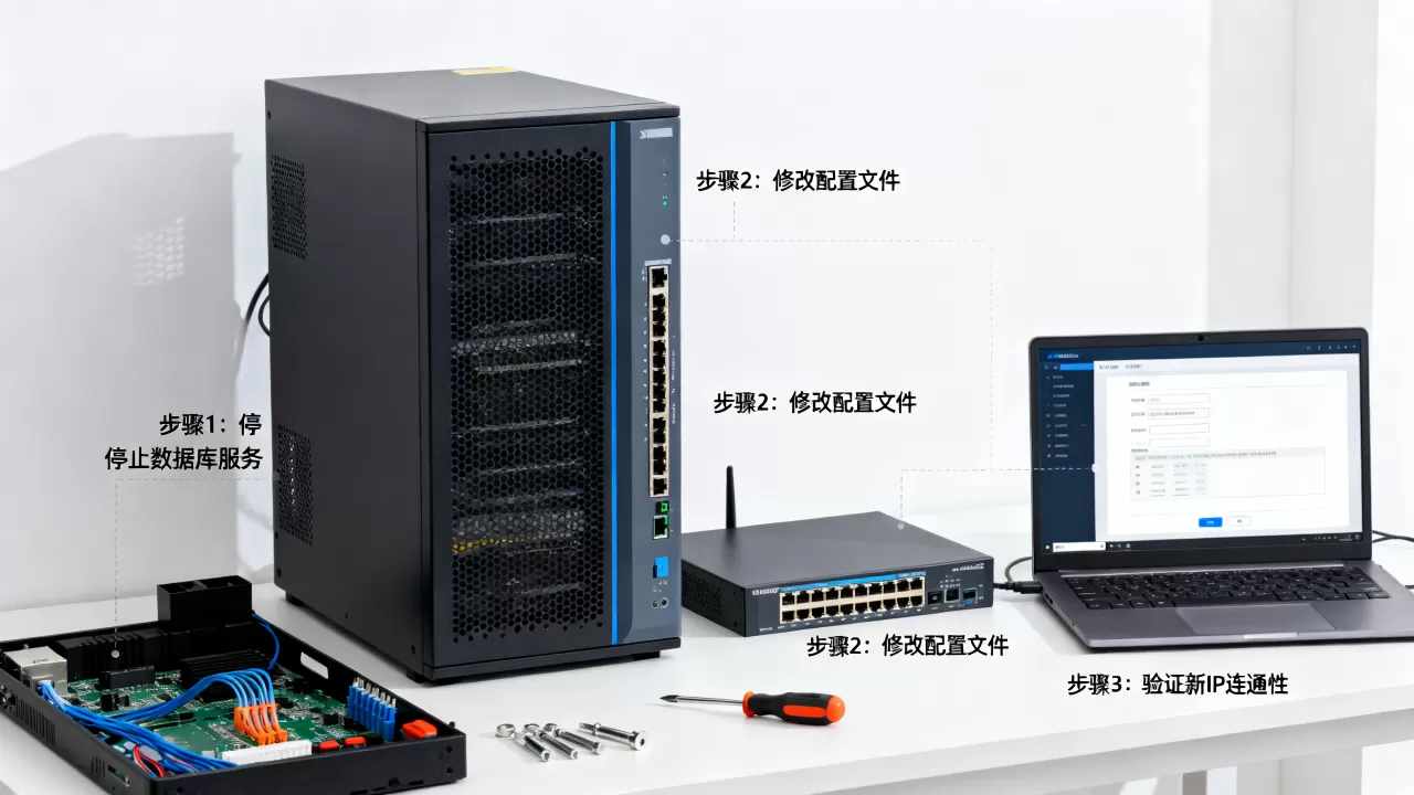 服务器搬移怎么修改数据库IP,逻辑IP地址修改步骤是什么 服务器搬移怎么修改数据库IP,逻辑IP地址修改步骤是什么