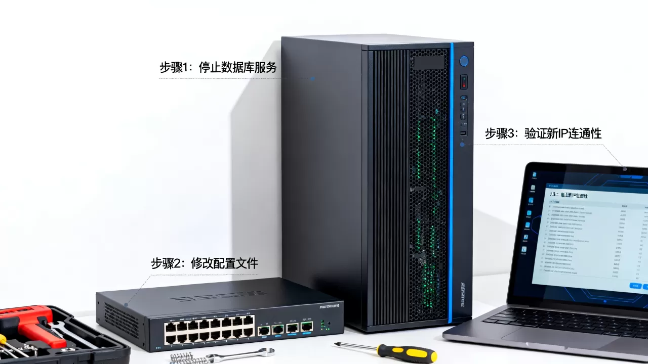 服务器搬移怎么修改数据库IP,逻辑IP地址修改步骤是什么 服务器搬移怎么修改数据库IP,逻辑IP地址修改步骤是什么