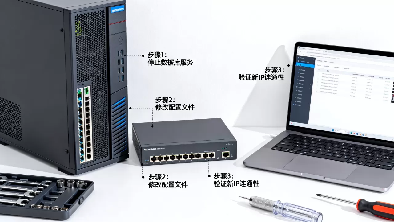 服务器搬移怎么修改数据库IP,逻辑IP地址修改步骤是什么 服务器搬移怎么修改数据库IP,逻辑IP地址修改步骤是什么