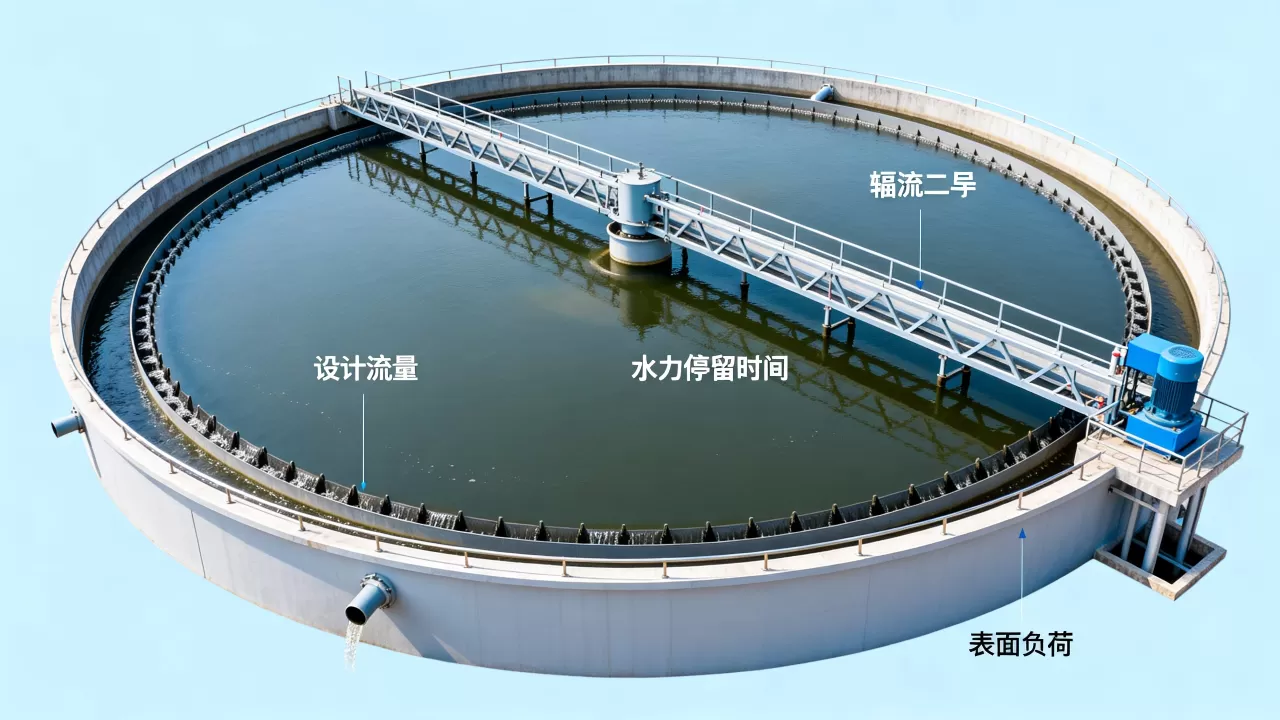 辐流式二沉池设计计算怎么做?,需要哪些参数? 辐流式二沉池设计计算怎么做?,需要哪些参数?