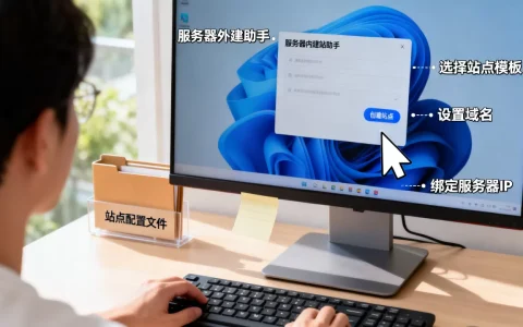 如何快速用服务器内建站助手创建站点，怎么设置