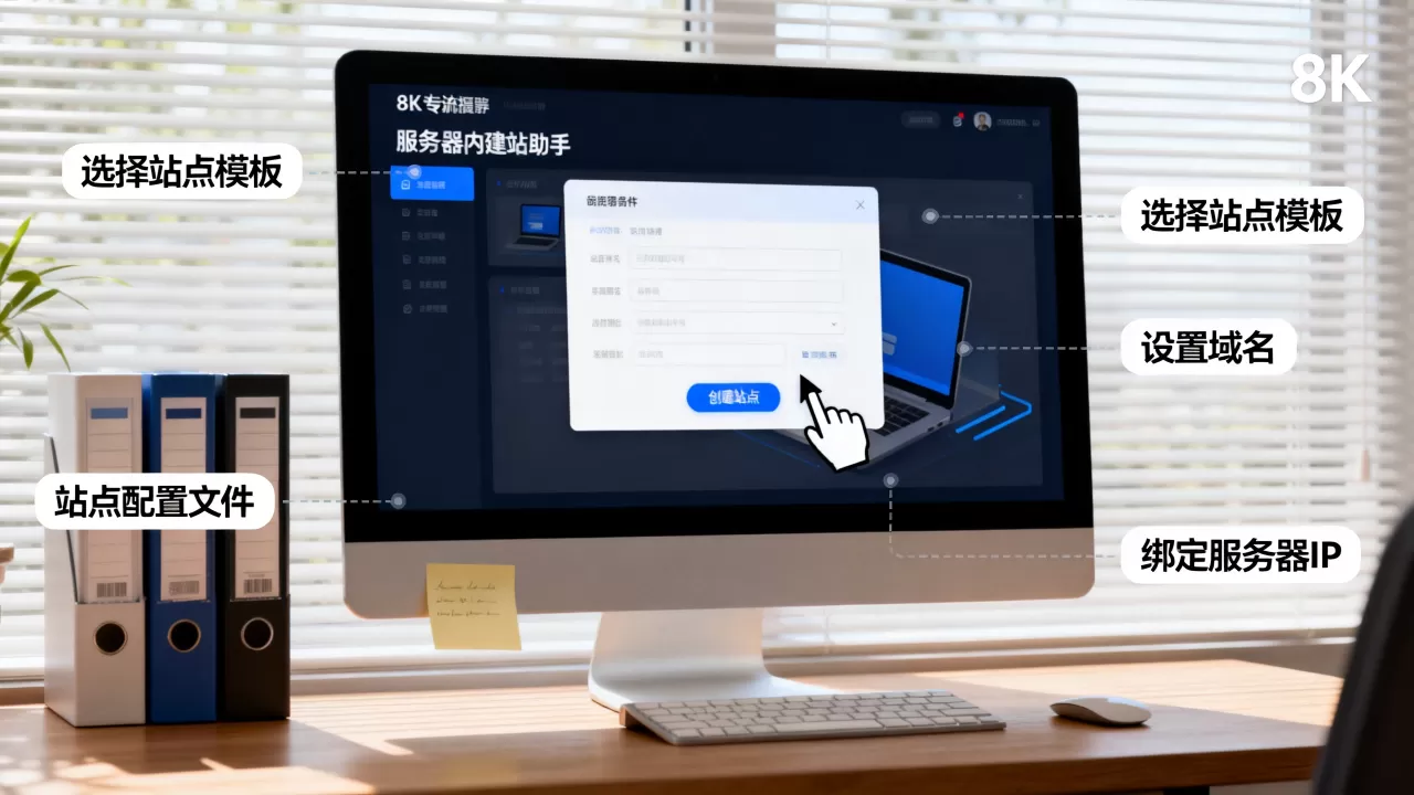 如何快速用服务器内建站助手创建站点,怎么设置 如何快速用服务器内建站助手创建站点,怎么设置
